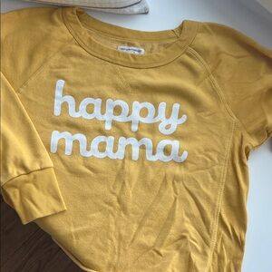 Greyson Threads Happy Mama Cropped Sweatshirt